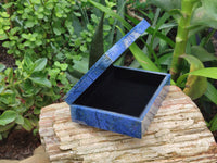 Hand Made Dumortierite Jewellery Box x 1 From Southern Africa - Toprock Gemstones and Minerals 