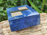 Hand Made Dumortierite Jewellery Box x 1 From Southern Africa - Toprock Gemstones and Minerals 