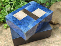 Hand Made Dumortierite Jewellery Box x 1 From Southern Africa - Toprock Gemstones and Minerals 