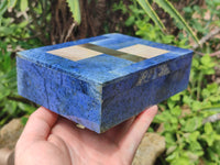Hand Made Dumortierite Jewellery Box x 1 From Southern Africa - Toprock Gemstones and Minerals 