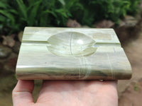 Hand Made Butter Jade Ashtrays x 2 From South Africa
