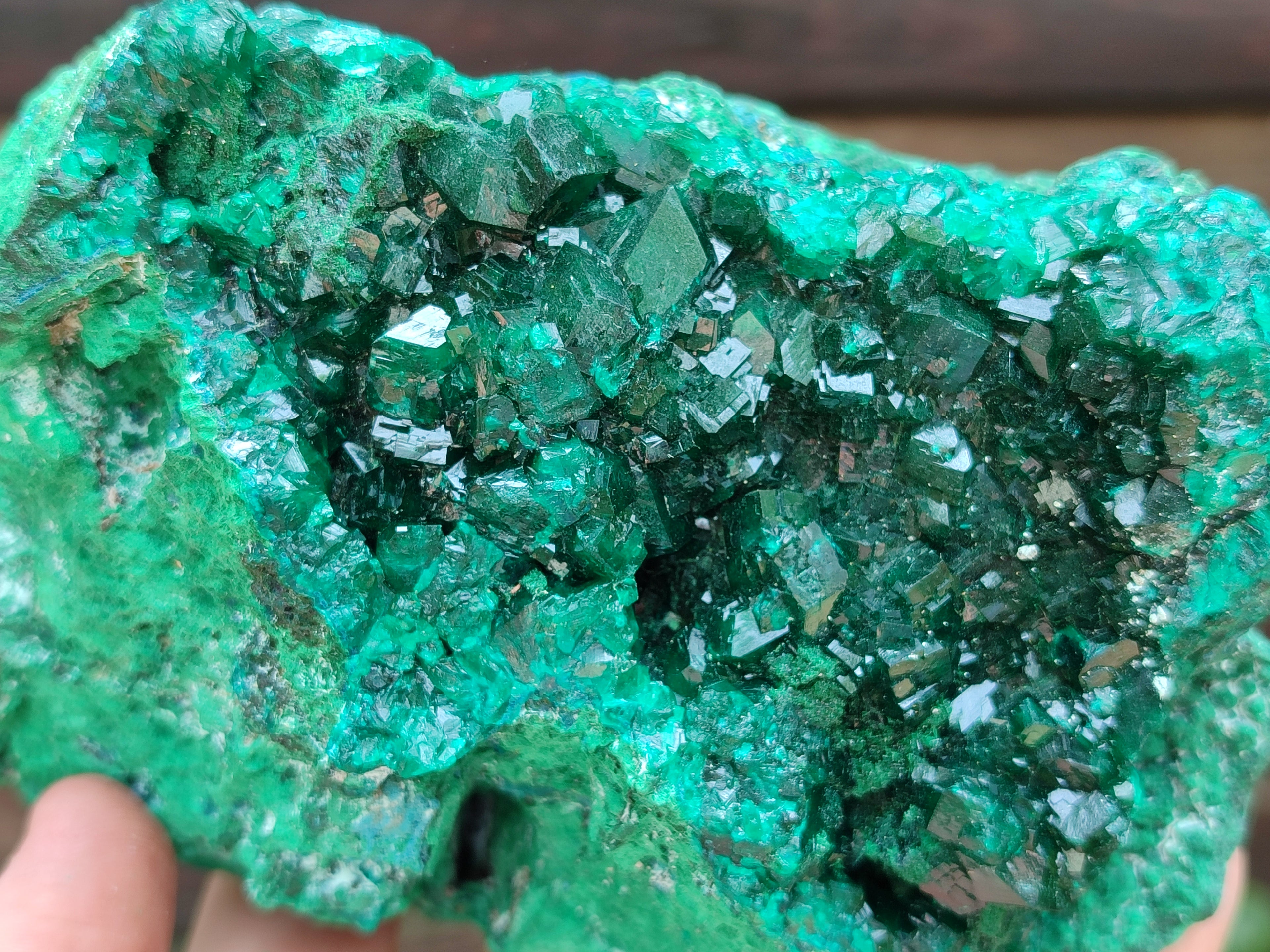 Natural Dioptase Cabinet Specimen x 1 From Reneville Brazzaville, Congo - Toprock Gemstones and Minerals 