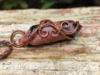 Hand Made Assortment Of Copper Wire Wrapped Stone Pendants x 6 From Southern Africa - Toprock Gemstones and Minerals 
