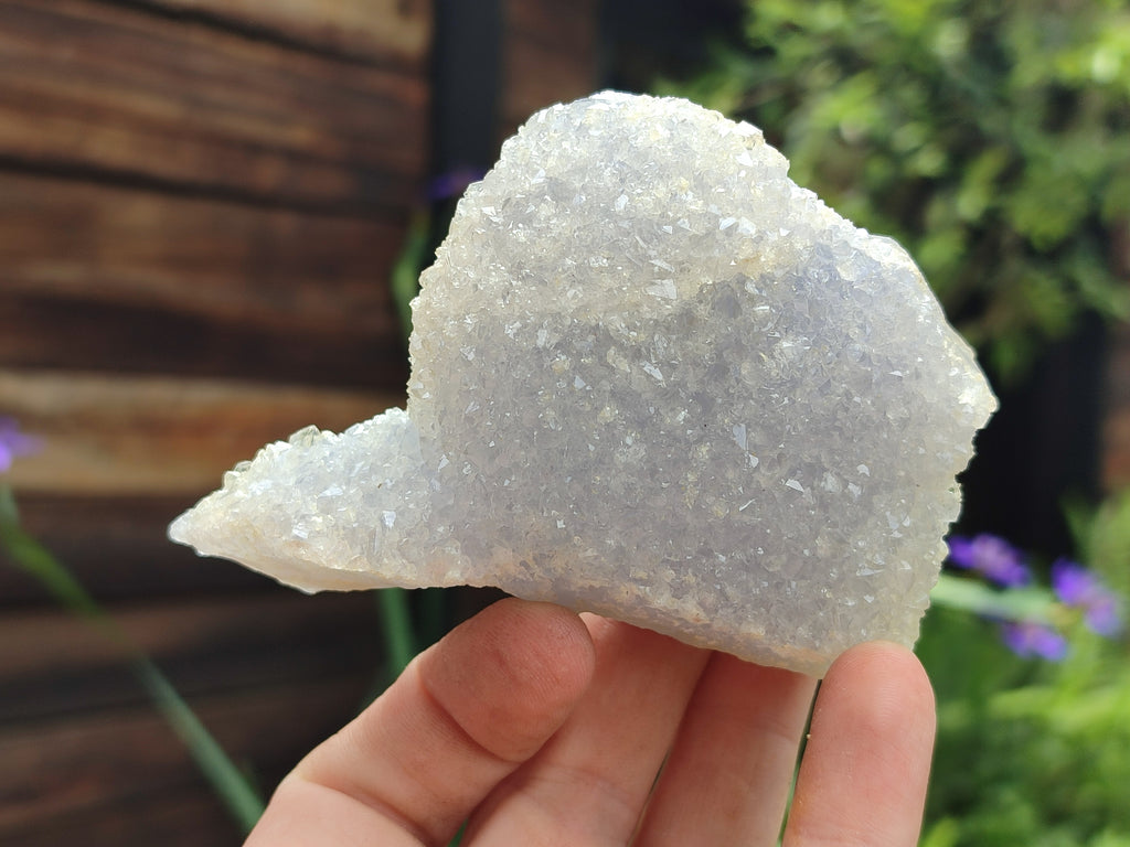 Natural Etched Blue Chalcedony Specimens x 6 From Nsanje, Malawi - Toprock Gemstones and Minerals 