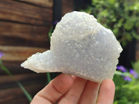 Natural Etched Blue Chalcedony Specimens x 6 From Nsanje, Malawi - Toprock Gemstones and Minerals 