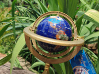 Polished Lapis Lazuli World Globe x 1 From China - Toprock Gemstones and Minerals 