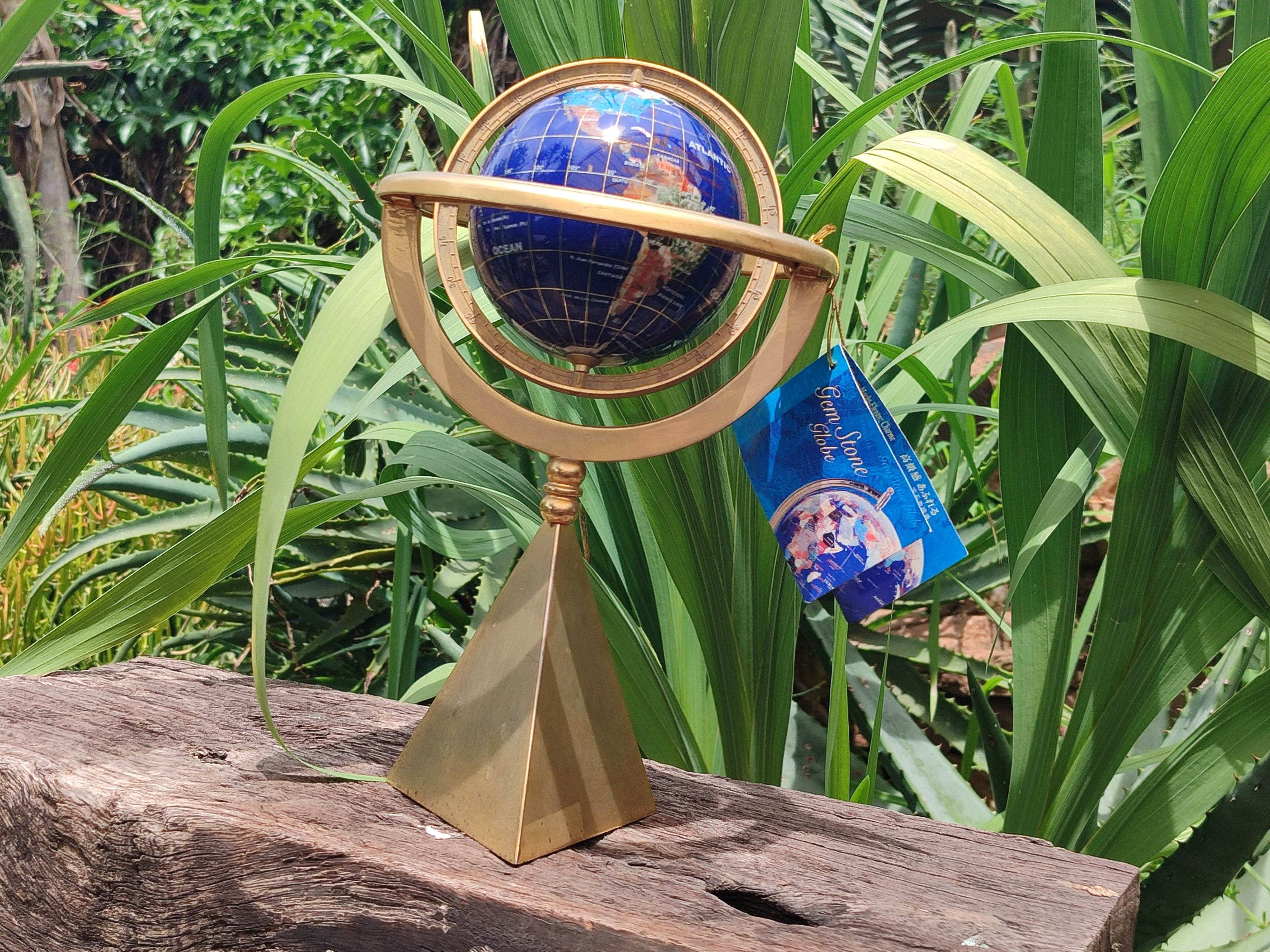 Polished Lapis Lazuli World Globe x 1 From China - Toprock Gemstones and Minerals 