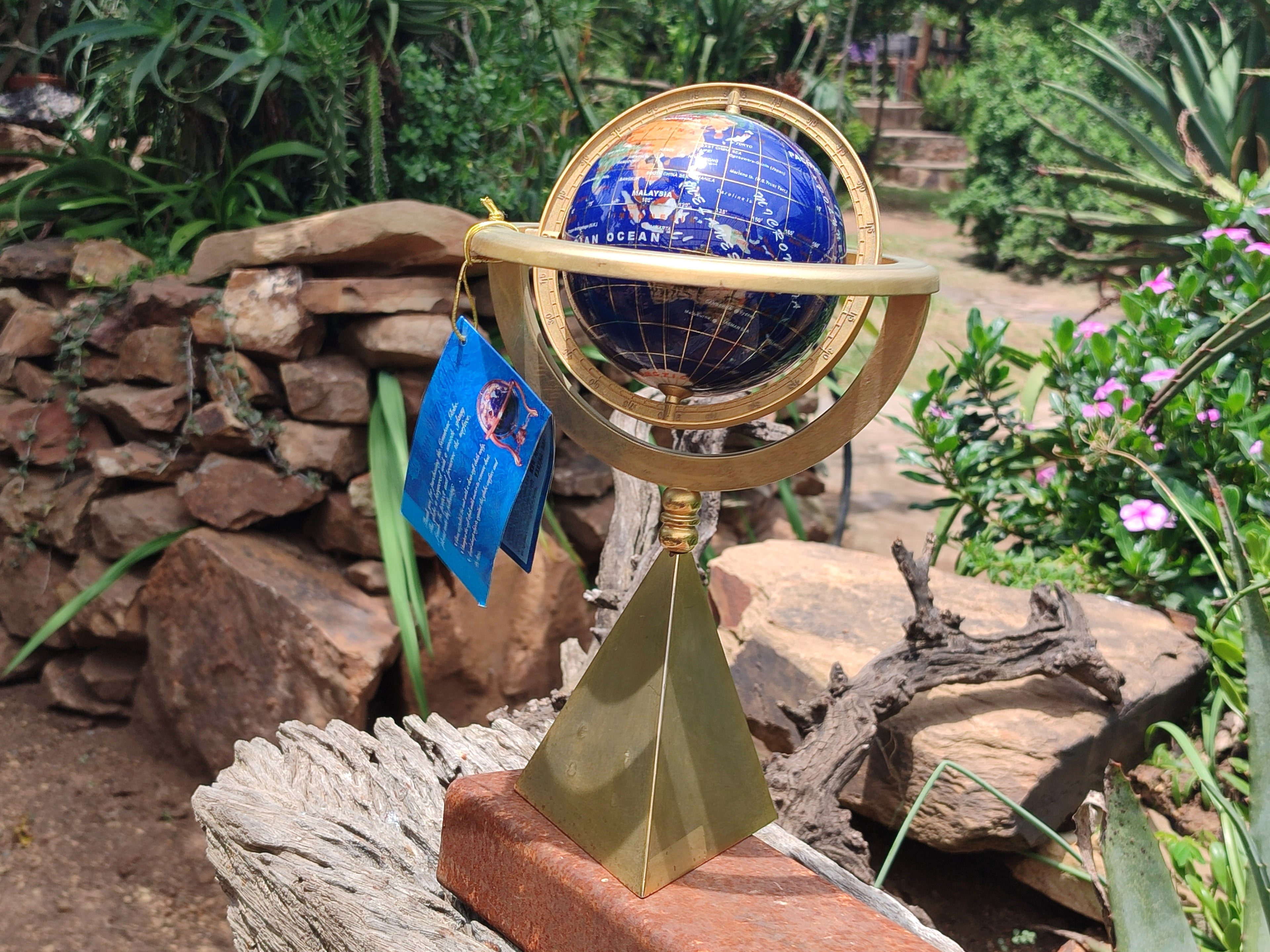 Polished Lapis Lazuli World Globe x 1 From China - Toprock Gemstones and Minerals 