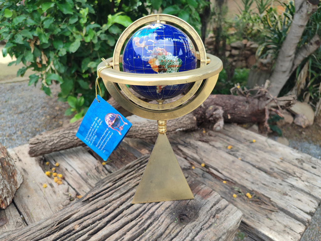 Polished Lapis Lazuli World Globe x 1 From China - Toprock Gemstones and Minerals 