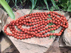 Polished Red Jasper Bead Necklace - Sold Per Item - From South Africa - Toprock Gemstones and Minerals 