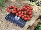Polished Red Jasper Bead Necklace - Sold Per Item - From South Africa - Toprock Gemstones and Minerals 