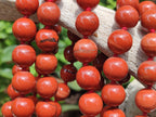 Polished Red Jasper Bead Necklace - Sold Per Item - From South Africa - Toprock Gemstones and Minerals 