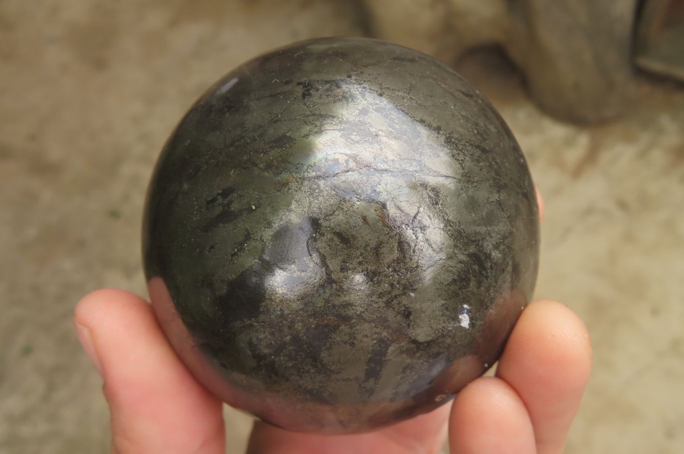 Polished Pharaoh Stone Spheres x 3 From Zimbabwe - Toprock Gemstones and Minerals 