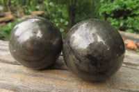 Polished Pharaoh Stone Spheres x 3 From Zimbabwe - Toprock Gemstones and Minerals 