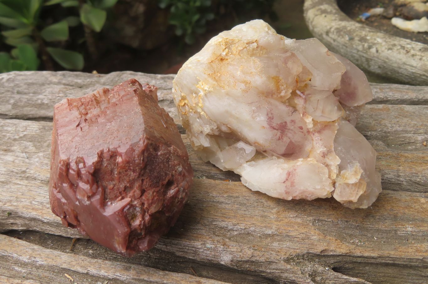 Natural Red Hematoid Quartz Clusters x 6 From Karoi, Zimbabwe - Toprock Gemstones and Minerals 