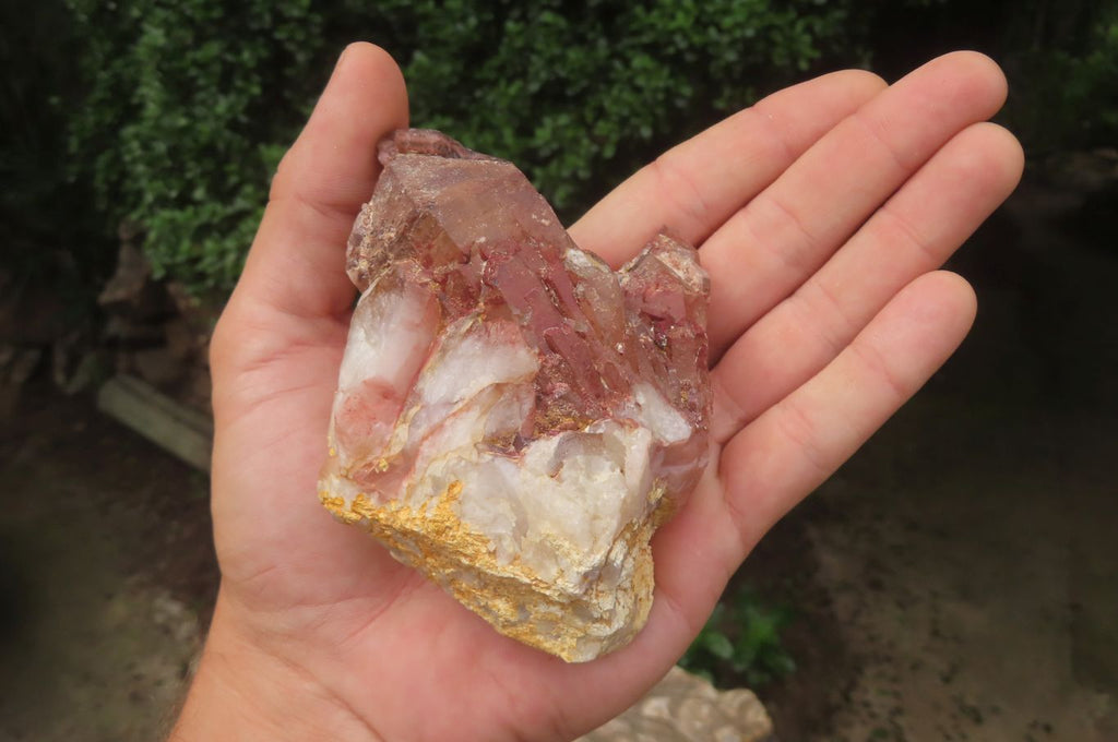 Natural Red Hematoid Quartz Clusters x 6 From Karoi, Zimbabwe - Toprock Gemstones and Minerals 