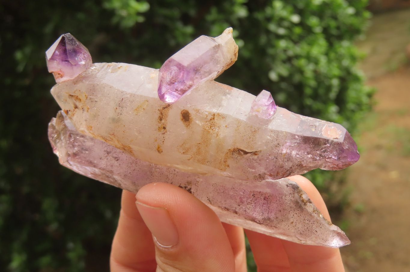 Natural Chiredzi Amethyst Conglomerate Specimens x 6 From Chiredzi, Zimbabwe - Toprock Gemstones and Minerals 