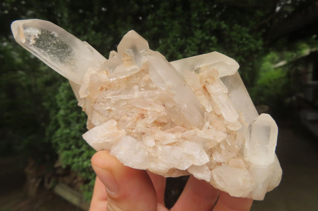 Natural Clear Quartz Clusters x 4 From Madagascar - Toprock Gemstones and Minerals 