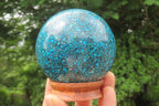 Polished Chrysocolla Conglomerate Sphere x 1 From Congo - Toprock Gemstones and Minerals 