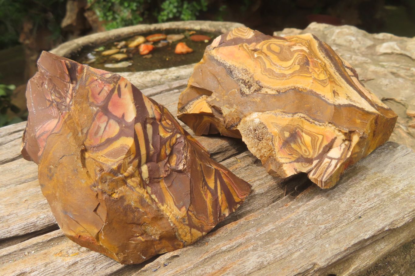 Natural Nguni Jasper Cobbed Specimens x 6 From Prieska, South Africa - Toprock Gemstones and Minerals 