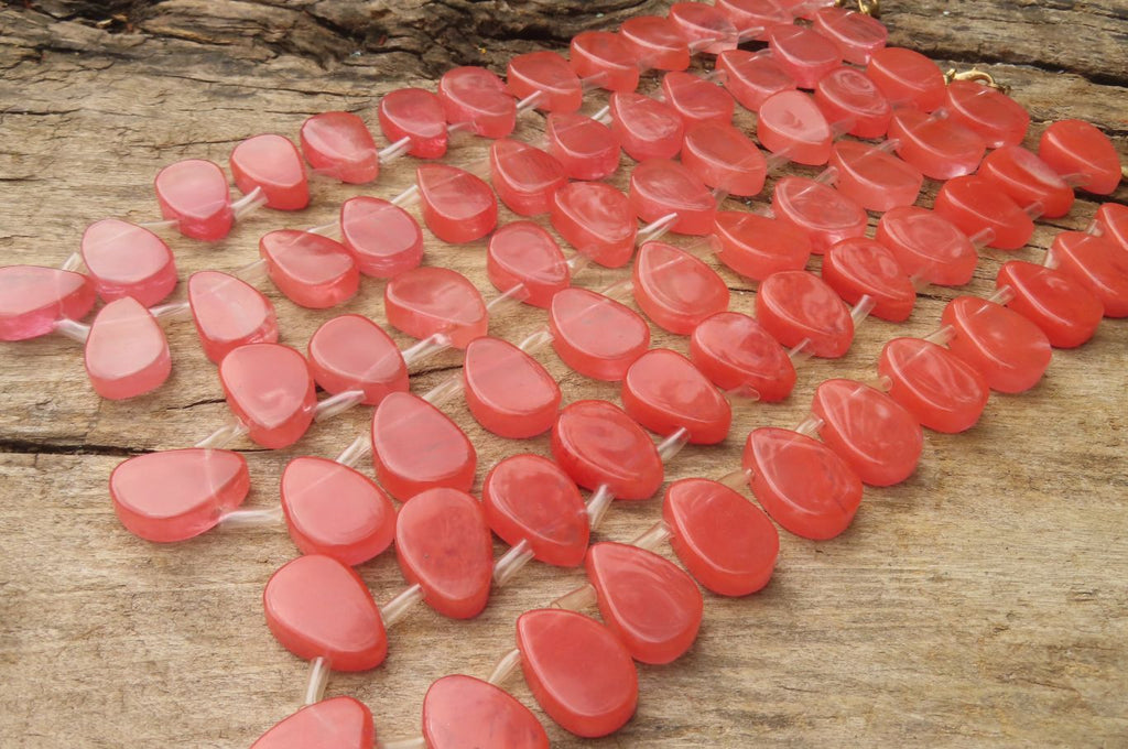 Hand Made Strawberry Quartz Bead Necklaces - Sold Per Item - From China - Toprock Gemstones and Minerals 