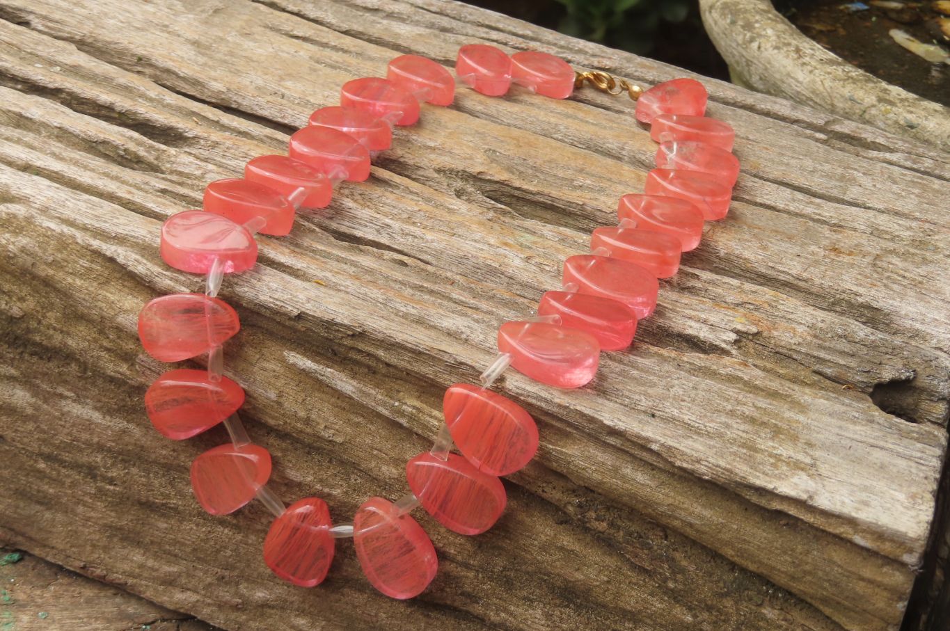 Hand Made Strawberry Quartz Bead Necklaces - Sold Per Item - From China - Toprock Gemstones and Minerals 