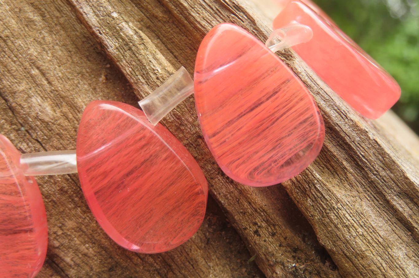 Hand Made Strawberry Quartz Bead Necklaces - Sold Per Item - From China - Toprock Gemstones and Minerals 