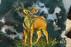 Hand Made Kudu Decoupage Stone Slabs - sold per item - From South Africa - Toprock Gemstones and Minerals 