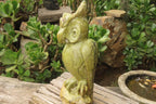 Hand Made Leopard Stone Owl Carving x 1 From Zimbabwe - Toprock Gemstones and Minerals 