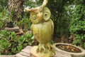 Hand Made Leopard Stone Owl Carving x 1 From Zimbabwe - Toprock Gemstones and Minerals 