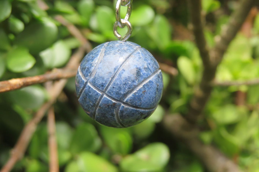 Hand Made Dumortierite Keyrings - sold per item - From Mozambique - Toprock Gemstones and Minerals 