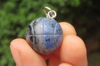 Hand Made Dumortierite Keyrings - sold per item - From Mozambique - Toprock Gemstones and Minerals 