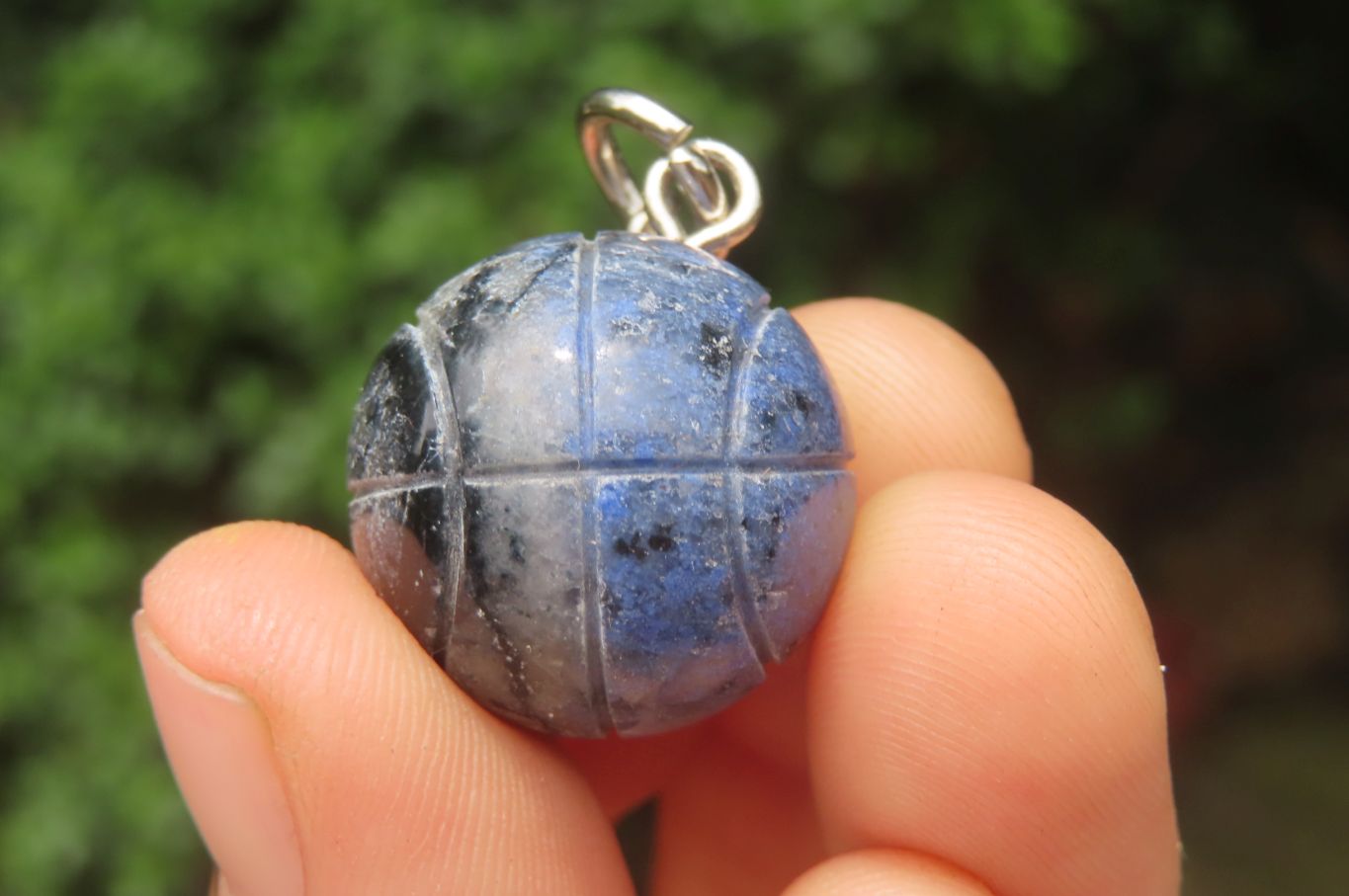 Hand Made Dumortierite Keyrings - sold per item - From Mozambique - Toprock Gemstones and Minerals 