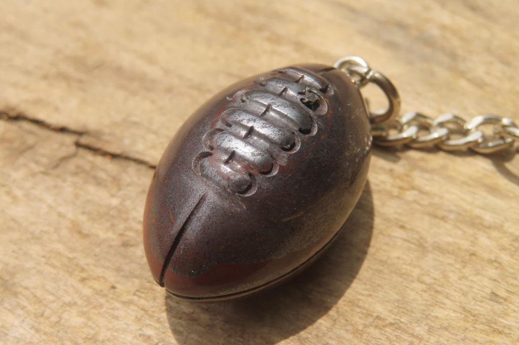 Hand Made Tiger Iron Jasper Keyrings - sold per item -From South Africa - Toprock Gemstones and Minerals 