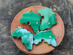 Hand Made Flower Malachite Africa Pendants - sold per item - From Congo - Toprock Gemstones and Minerals 