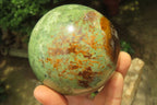 Polished Chrysoprase Spheres x 2 From Madagascar - Toprock Gemstones and Minerals 