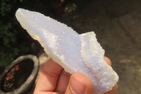 Natural Etched Blue Chalcedony Specimens x 6 From Nsanje, Malawi - Toprock Gemstones and Minerals 