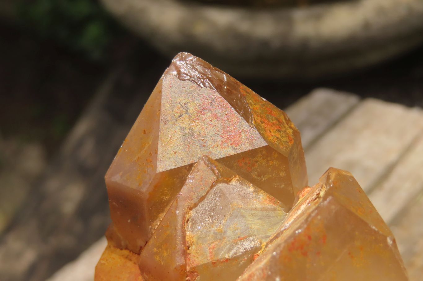 Natural Red Hematoid Quartz Clusters x 2 From Karoi, Zimbabwe - Toprock Gemstones and Minerals 