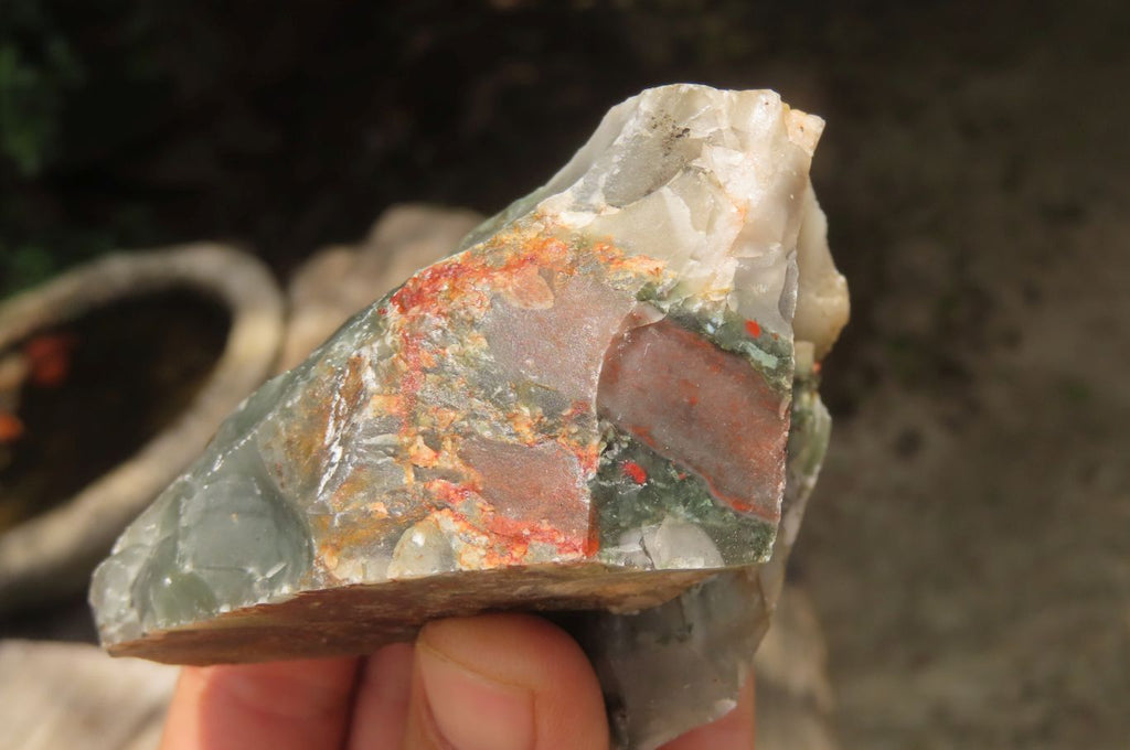 Natural Bloodstone Cobbed Specimens x 12 From Swaziland - Toprock Gemstones and Minerals 