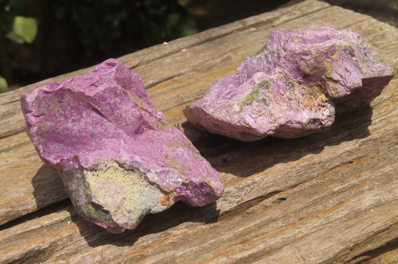 Natural Stichtite Cobbed Specimens x 6 From Barberton, South Africa - Toprock Gemstones and Minerals 