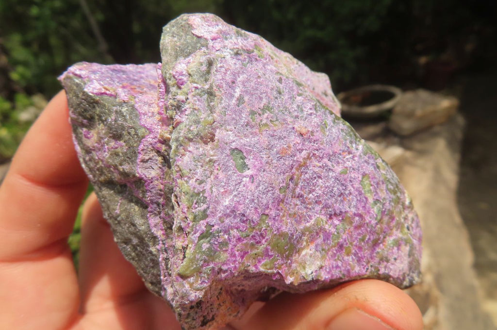 Natural Stichtite Cobbed Specimens x 6 From Barberton, South Africa - Toprock Gemstones and Minerals 