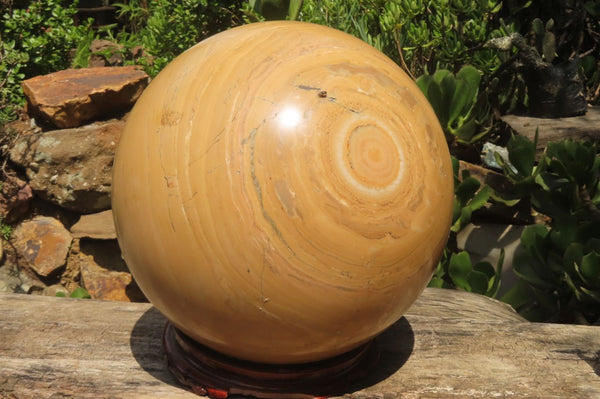 Polished Banded Aragonite Sphere x 1 From Namibia - Toprock Gemstones and Minerals 