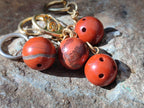 Polished Red Jasper Bowling Ball Keyring - Sold Per Item - From South Africa - Toprock Gemstones and Minerals 
