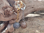 Hand Made Polychrome Jasper Volleyball Keyring - sold per item - From Madagascar - Toprock Gemstones and Minerals 