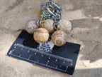 Polished Picture Stone Volleyball Keyring - Sold Per Item - From Namibia - Toprock Gemstones and Minerals 
