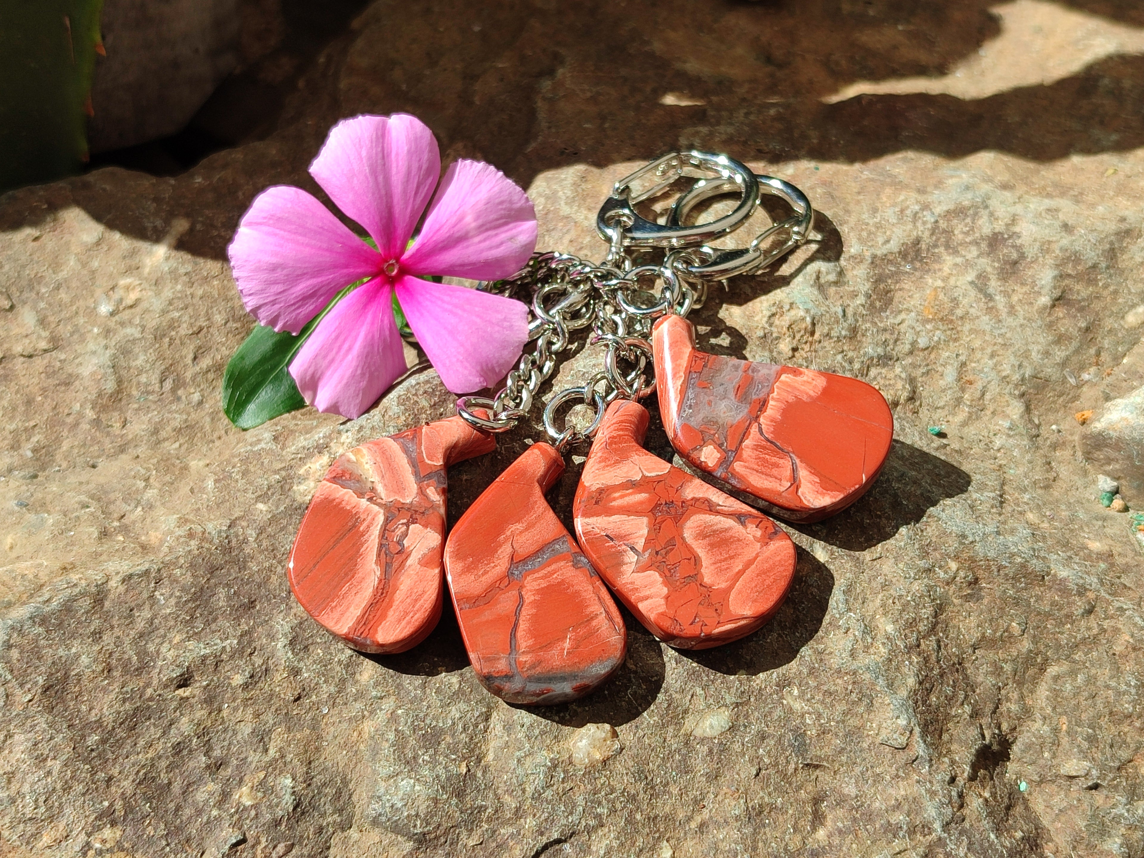 Polished Red Jasper Iron Golf Club Keyring - Sold Per Item - From South Africa - Toprock Gemstones and Minerals 