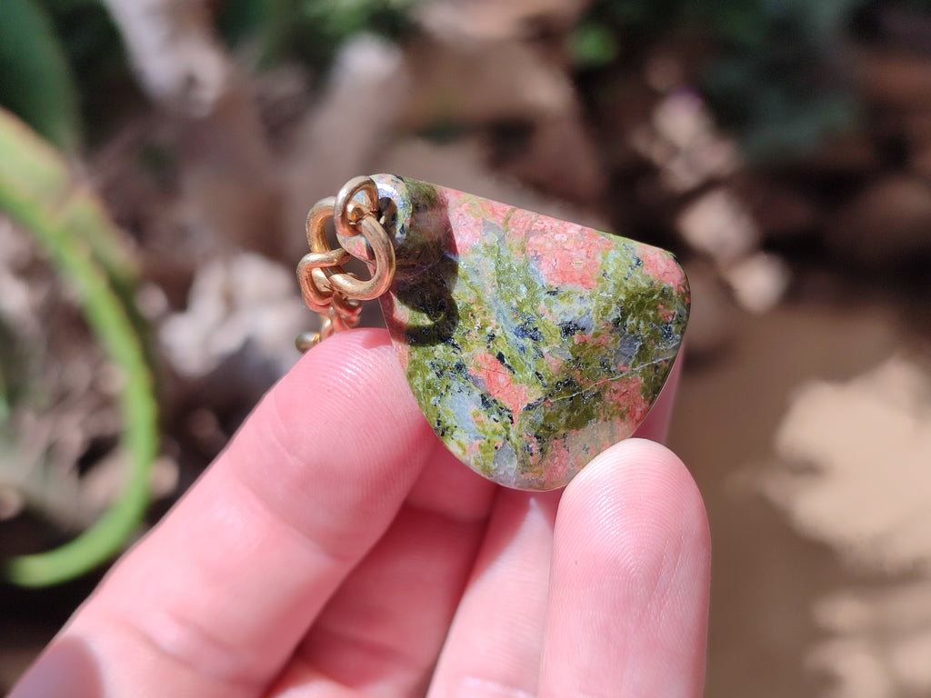 Polished Unakite Driver Golf Club Keyring - Sold Per Item - From South Africa - Toprock Gemstones and Minerals 