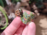 Polished Unakite Driver Golf Club Keyring - Sold Per Item - From South Africa
