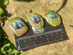 Polished Unakite Pendant with Hand Painted Rhino - Sold Per Item - From South Africa - Toprock Gemstones and Minerals 
