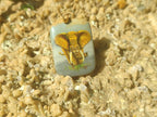 Polished Polychrome Jasper Pendant with Hand Painted Elephant - sold per item - From Madagascar - Toprock Gemstones and Minerals 